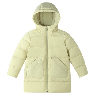 安奈儿童装男童女童中长款羽绒服2025冬新款防寒防风保暖厚款