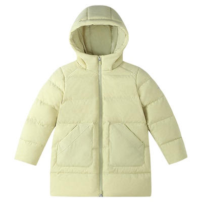 安奈儿童装男童女童中长款羽绒服2025冬新款防寒防风保暖厚款