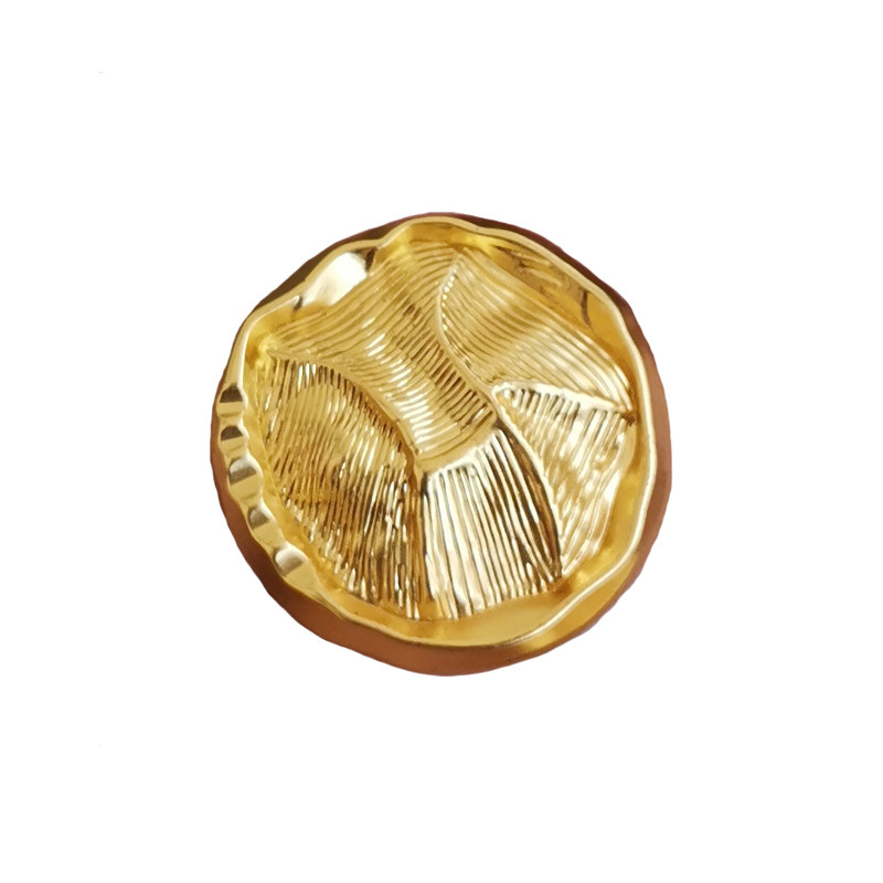 金属不规则花纹圆形纽扣