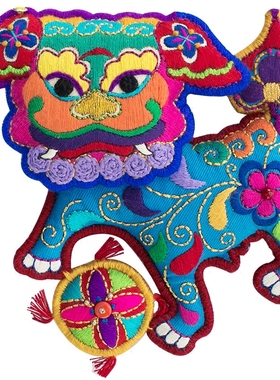 《狮子绣球》非遗大师精致手绣