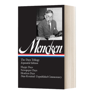 英文原版 H L.Mencken the Days Trilogy Expanded Edition 门肯 日子三部曲 扩充版 美国图书馆 精装 英文版 进口英语原版书籍