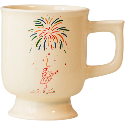 原创焰舞流光陶瓷马克杯咖啡杯