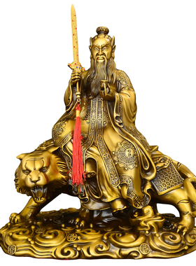铜张天师神像摆件正一