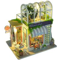 diy小屋陽光花房建筑模型玩具女