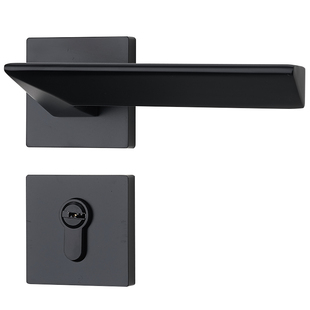 德国KABO门锁室内卧室门锁卫生间黑色分体锁家用通用型实木房门锁