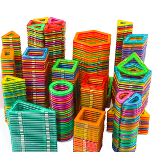 磁力片散片大号6.5cm 补充积木儿童益智磁铁吸铁石玩具男女孩拼装