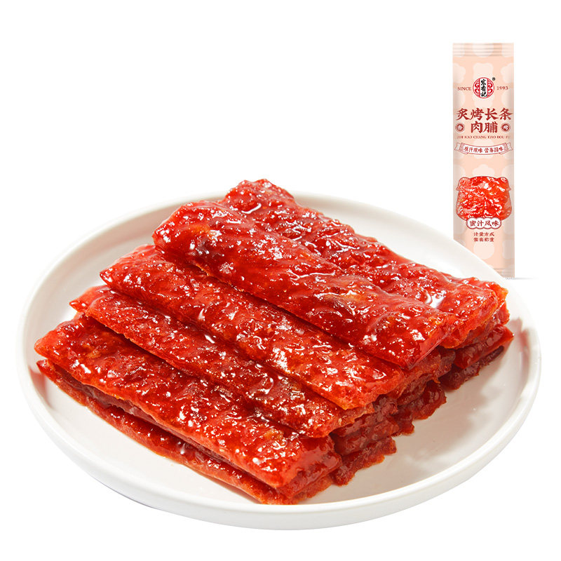 宏香记长条肉脯200g精选原切肉干真材实料夜宵肉质紧实解馋猪肉干