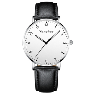 静音公务员手表男款女款考试专用国考指针机械表初高中学生全自动