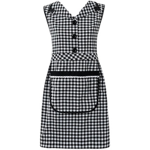 坎肩围裙女家用厨房防油污工作服家里家外上班罩衣耐磨耐脏围腰