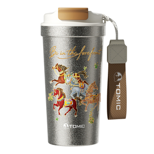 tomic特美刻马年限定纯钛咖啡杯2026本命年钛杯生日礼物保温水杯