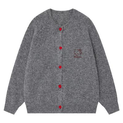 建立默契针织衫毛衣宽松外套