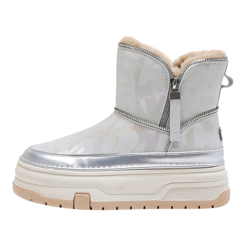 星期六百搭厚底防滑雪地靴