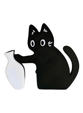 猫咪胡须收纳冰箱贴小猫推瓶子