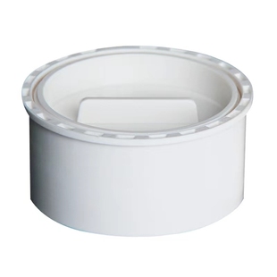 PVC地平清扫口排水管件内插堵头检查口50闷头75内堵110mm堵帽包邮