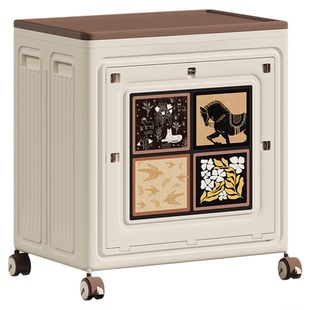 衣服收纳箱大容量超大家用翻盖可折叠衣物被子整理箱中古风储物箱