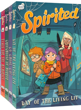 Spirited 幽灵小镇的莉芙1-5 全彩漫画书 超自然校园生活 儿童图像小说 青少年英语课外读物 友谊成长故事 英文原版进口儿童图书