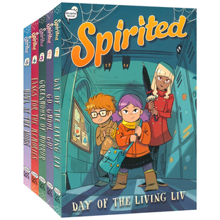 Spirited 幽灵小镇的莉芙1-5 全彩漫画书 超自然校园生活 儿童图像小说 青少年英语课外读物 友谊成长故事 英文原版进口儿童图书