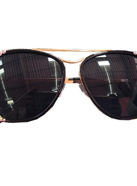 圆脸户外百搭水钻防辐射偏光镜