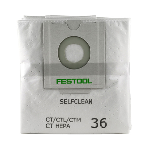 FESTOOL费斯托干磨机吸尘器 CT36集尘袋 过滤袋 吸尘袋 5个装