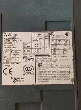 议价French Imported Motor Protection Circuit Breaker Gv3me40