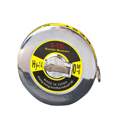 不锈钢圆钢尺便携式工程测量50米