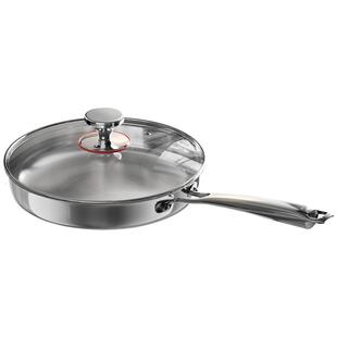 【国补】双枪316L不锈钢平底锅家用煎锅不粘锅无涂层煎蛋电磁炉用