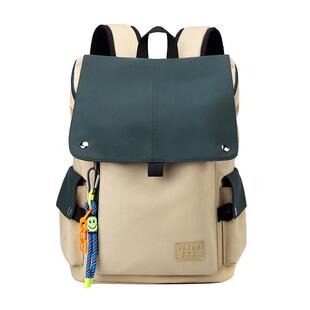 双肩包男高中初中生日系潮酷书包男时尚休闲潮牌大学生双肩背包女