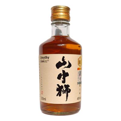金奖 山中狮单一麦芽威士忌双桶陈年48度300ml小瓶装烈酒限定