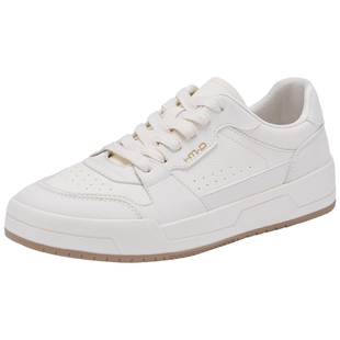 热风男鞋2026年春季新款男士时尚休闲鞋百搭小白鞋厚底板鞋平底鞋