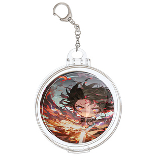 吧唧保护套透明谷美展示收纳盒75mm徽章谷子痛包外出挂件吧唧套