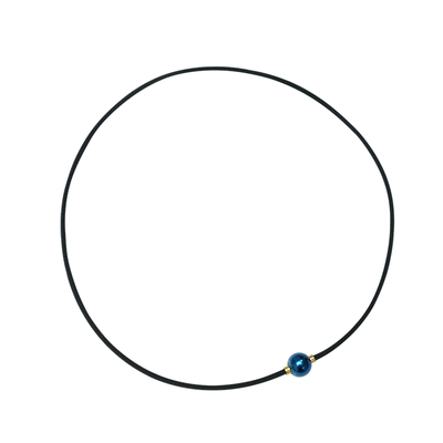 Phiten法藤日本进口地球蓝项链羽生结弦纯钛镜面球项环新款METAX