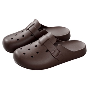 朴西包头博肯EVA洞洞鞋女夏季新款家居室内防滑复古情侣沙滩鞋男