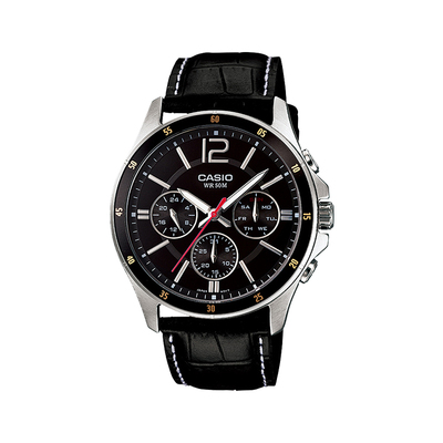 卡西欧男指针钢铁之心商务手表