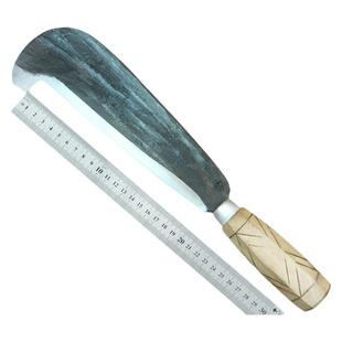 手工锻打柴刀户外开路刀传统老式砍树砍柴弯刀镰刀锻打竹刀劈柴刀