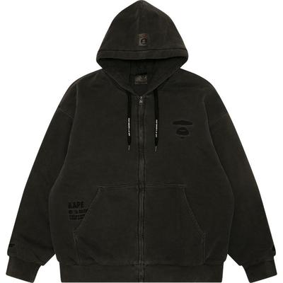 Aape男装猿人字母刺绣卫衣外套