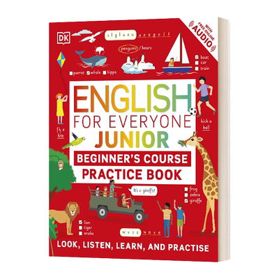 英文原版 English for Everyone Junior Beginner's Practice Book 人人学英语 少儿初级英语练习书 英文版 进口英语原版书籍