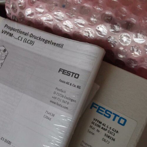 议价实拍现货FESTO全新比例阀VPPM-6L-L-1-G18-0L10H-A4P-S1C1 55