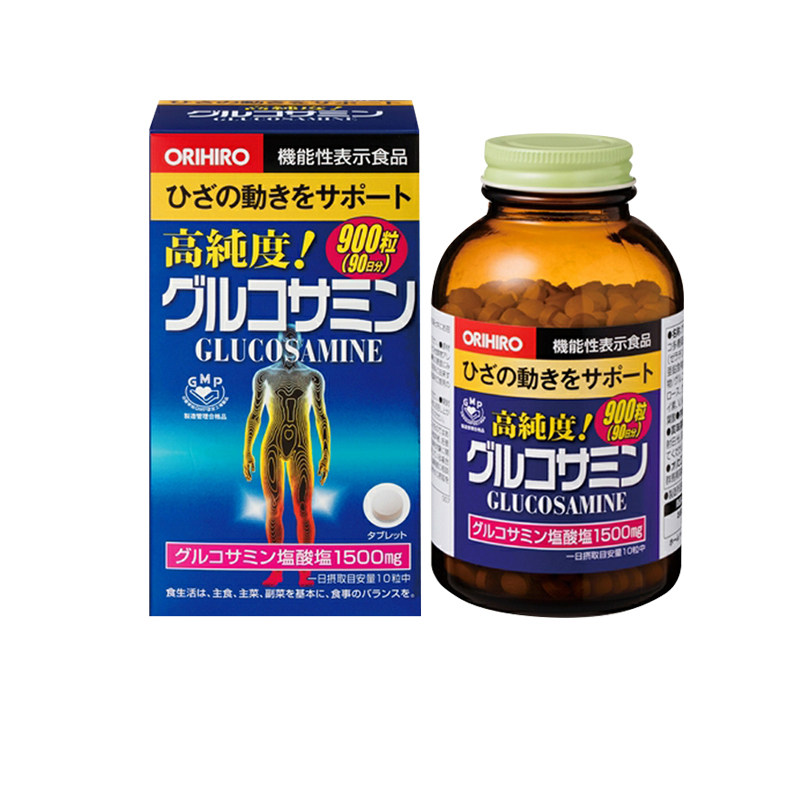 日本直邮 包邮 ORIHIRO欧立喜乐氨糖软骨素氨基葡萄糖 900粒