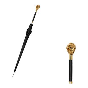 英伦风绅士男雨伞创意动物头复古长柄自动伞大号双人商务高端定制