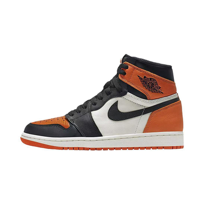 耐克/Nike Air Jordan 1 黑白橙扣碎高帮复古篮球鞋 DZ5485-008