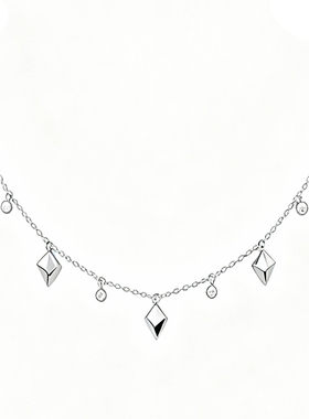 法式轻奢满天星高级感复古锁骨链