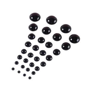 钩织玩偶眼睛配件平底椭圆形小眼睛珠子diy手工动物娃娃鼻子材料