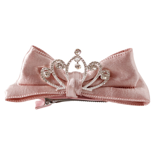 皇冠头饰儿童公主女童生日王冠蝴蝶结发夹高级感夹子宝宝头花发饰