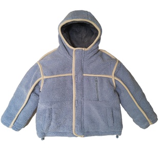 男童外套羊羔绒加厚加绒2025儿童冬季毛毛衣中大童一件过冬上衣潮