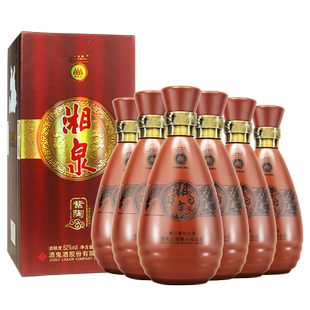 海通酒业 酒鬼酒湘泉紫陶酒52度500ml*6瓶馥郁香型湖南白酒整箱装
