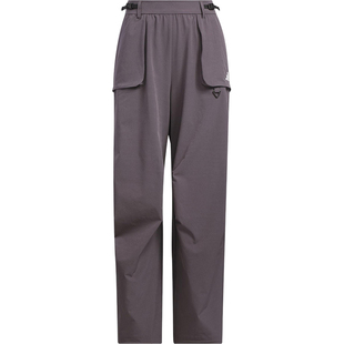 Adidas/阿迪达斯正品2025春季新款女士宽松阔腿弯刀裤JZ2172