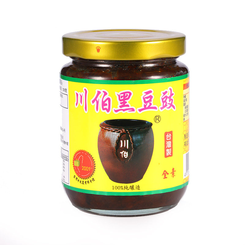 川伯黑豆豉纯素台湾古早味300g