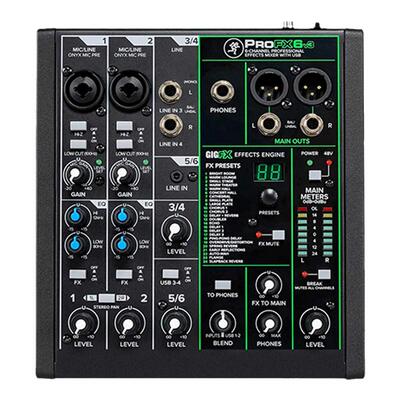 RunningMan美奇调音台ProFX6v3手机电脑直播录音声卡套装