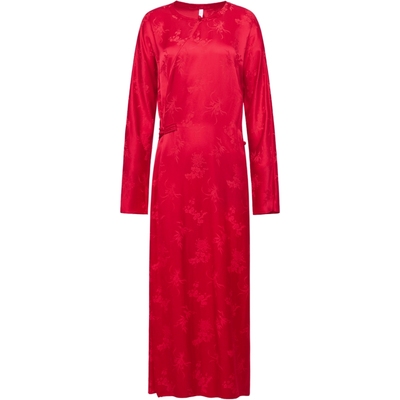 商场同款naivee纳薇新中式喜宴醋酸提花红色连衣裙赴宴轻礼服