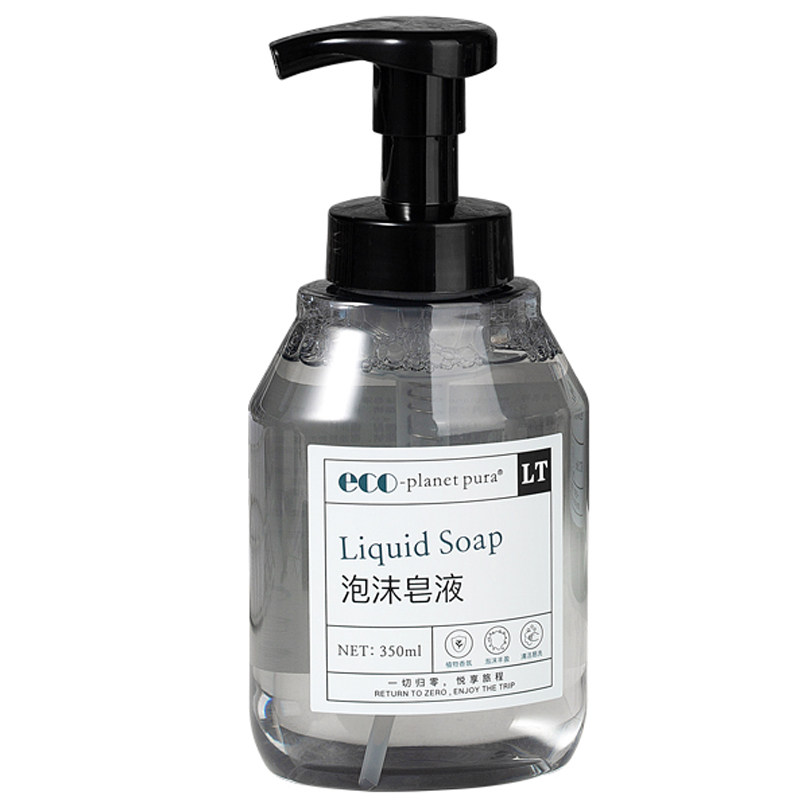 eco泡沫洗手液350ml酒店民宿家用泡沫皂液清洁按压瓶补充装大桶5l